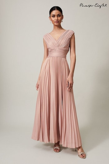Phase Eight Pink Nelly Pleat Bustier Dress (C90938) | £285
