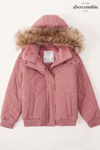 Abercrombie & Fitch Faux Fur Padded Coat (C90959) | £79