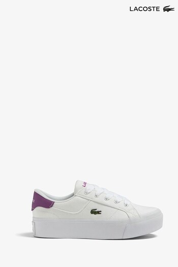 Lacoste Ziane Platform White Shoes (C91083) | £85