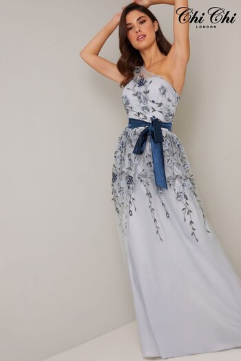 Chi Chi London Blue Loretta Dress babydoll (C91401) | £90