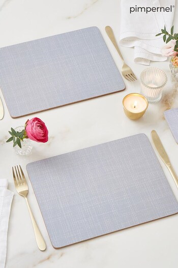 Pimpernel Grey Hessian Set of 6 Placemats and Set of 6 Coasters (C91541) | £39