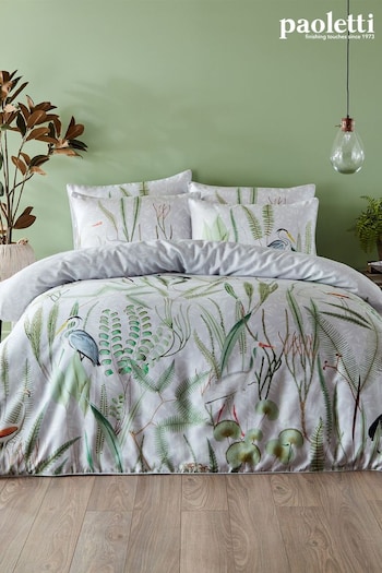 Riva Paoletti White Aaliyah Exotic Reversible Duvet Cover And Pillowcase Set (C91957) | £48 - £82