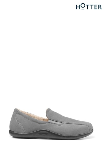 Hotter Relax Grey Slip-On Slippers (C92174) | £79
