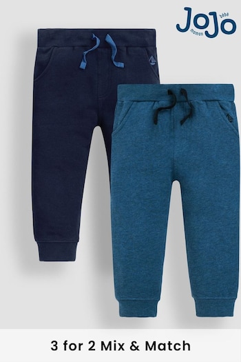 Short Sleeved Sets Navy Blue 2-Pack Joggers (C92324) | £22