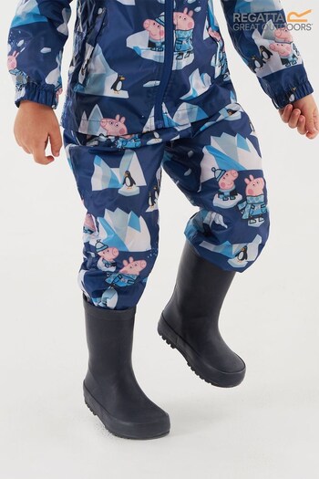Regatta Blue Peppa Pig Waterproof Pack It Overtrousers (C92348) | £25