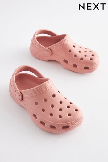 Rose Pink Clogs With Ankle Strap (C92355) | £10 - £13