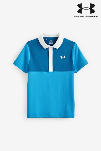 Under Armour Boys Golf Performance Colourblock Polo Shirt (C92525) | £30