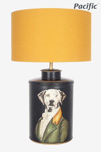 Pacific Yellow Pointer Hand Painted Dog Table Lamp (C92685) | £175