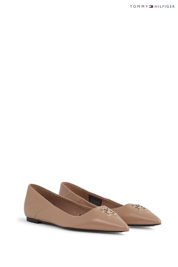 Tommy Hilfiger Pointed Ballerina Flats (C92691) | £130