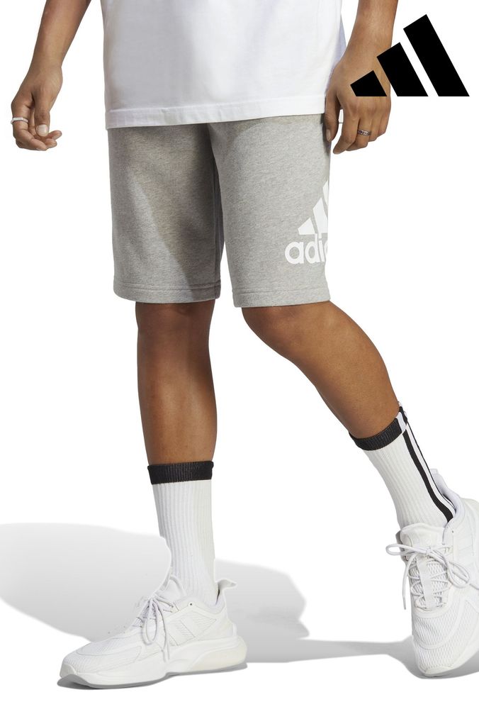 Adidas fleece store shorts grey