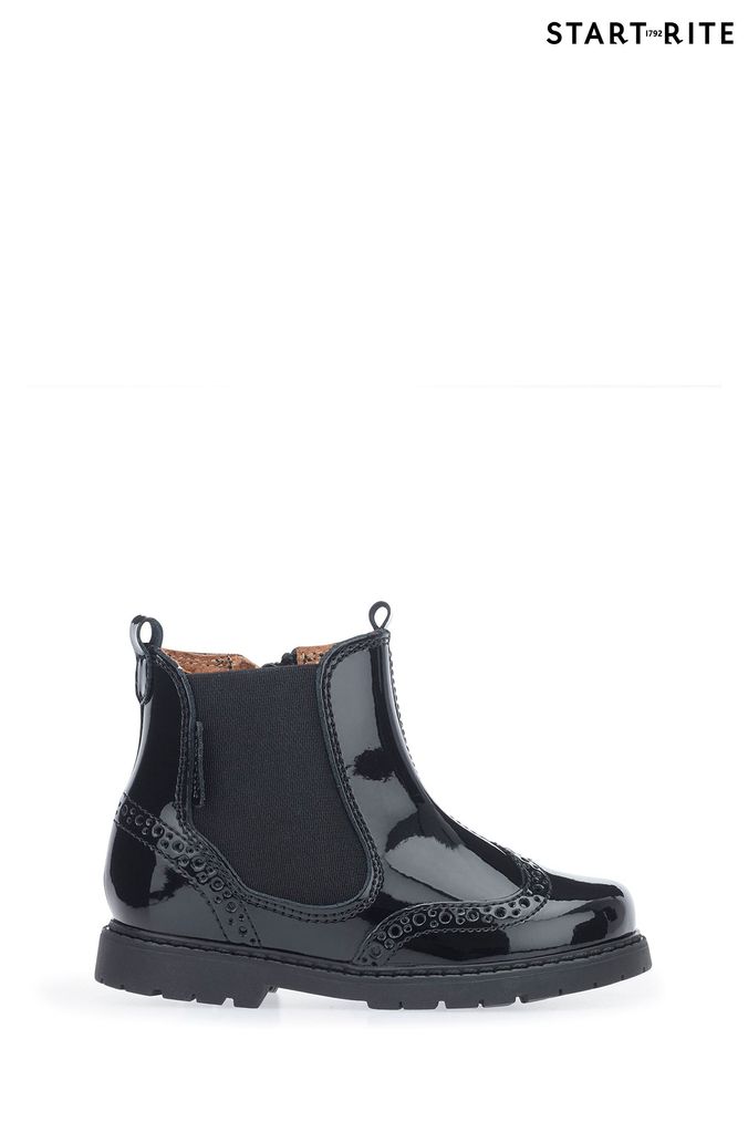 Girls black boots 2024 next