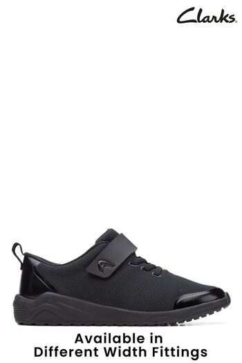 Clarks Black Multi Fit Aeon Pace Trainers (C92956) | £42