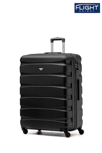 Flight Knight Large Hardcase Lightweight Check In Suitcase With 4 Wheels (C92987) | £80