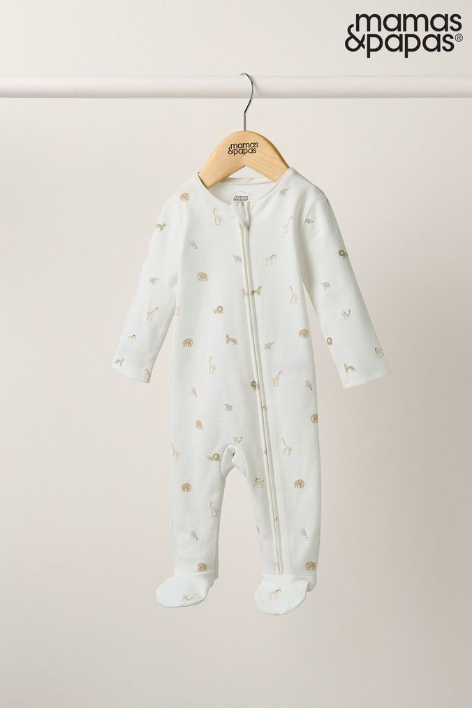 Mamas and 2024 papas zip sleepsuit