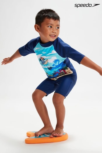 Speedo Boys Learn To Swim Sun Protection Top & Shorts (C93074) | £24