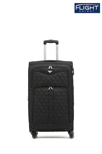Flight Knight Large Softcase Lightweight Check In Suitcase With 4 Wheels (C93110) | £90