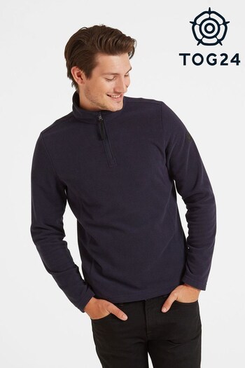 Tog 24 Mens Blue Shire Zip Neck Fleece (C93150) | £20