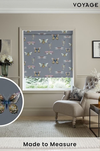 Voyage Storm Grey Fray Made to Measure Roller Blind (C93207) | £73