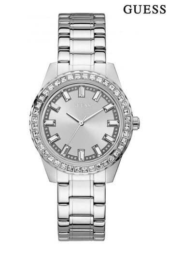 Guess fal05 Ladies Silver Sparkler Watch (C93288) | £159
