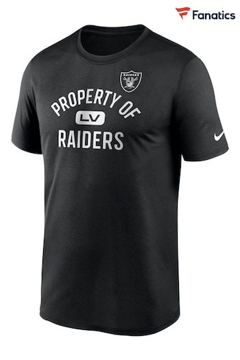 Nike Black Fanatics Las Vegas Raiders Nike Property of T-Shirt (C93301) | £28