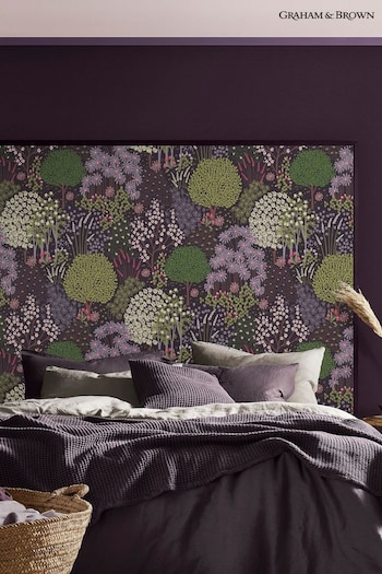 Graham & Brown Purple Fable Plum Wallpaper (C93800) | £75
