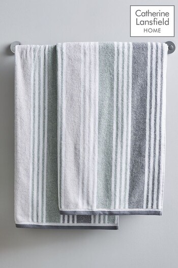 Catherine Lansfield Set of 2 Green Towels (C93803) | £40