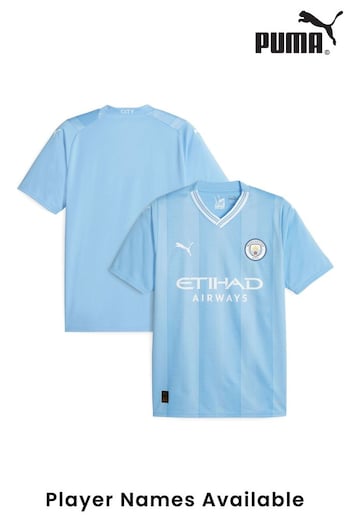 Puma Light Blue Blank Manchester City Home Replica 23/24 Football Shirt (C94062) | £75