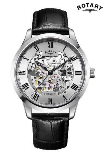 Rotary Gents Silver Tone Greenwich Watch (C94096) | £289