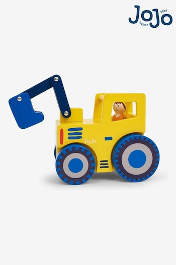 JoJo Maman Bébé Yellow Wooden Digger Toy (C94113) | £21