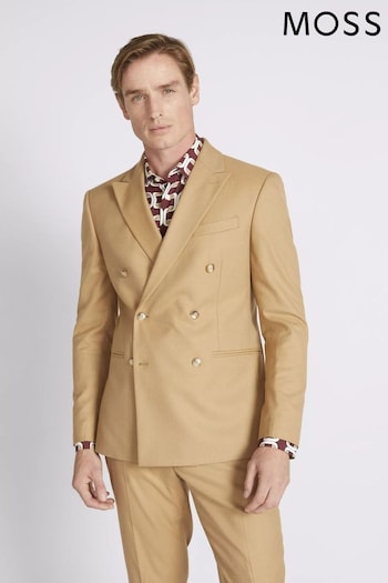 MOSS Slim Fit Brown Flannel Jacket (C94224) | £149