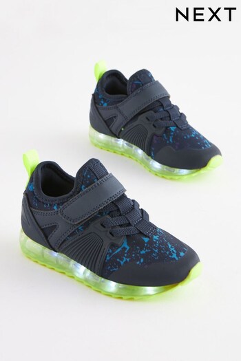 Navy Blue Light Up Trainers (C94305) | £27 - £30