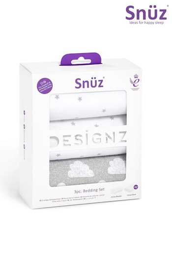 Snuz 3 Piece Grey Bedding Set (C94352) | £35
