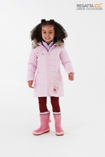 Regatta Girls Pink Peppa Pig Padded Jacket (C94369) | £56