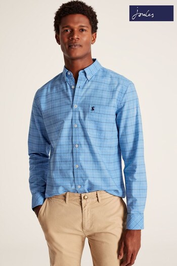Joules Welford Blue Classic Fit Shirt (C94474) | £59.95