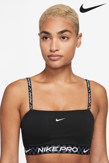 Nike sneakers Black NikePro Dri-FIT Indy Light-Support Padded Bandeau Sports Bra (C94507) | £40