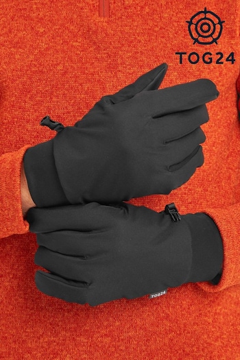 Tog 24 Black Tornado Powerstretch Windproof Gloves (C94677) | £24