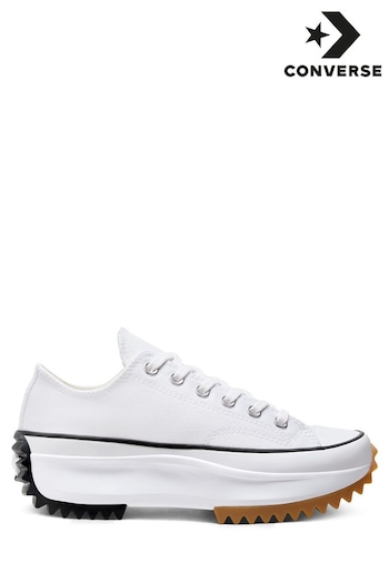 Converse White Run Star Hike Low Trainers (C94791) | £100