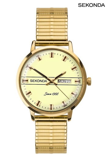 Sekonda Mens Gold Heritage Bracelet Watch (C94806) | £70