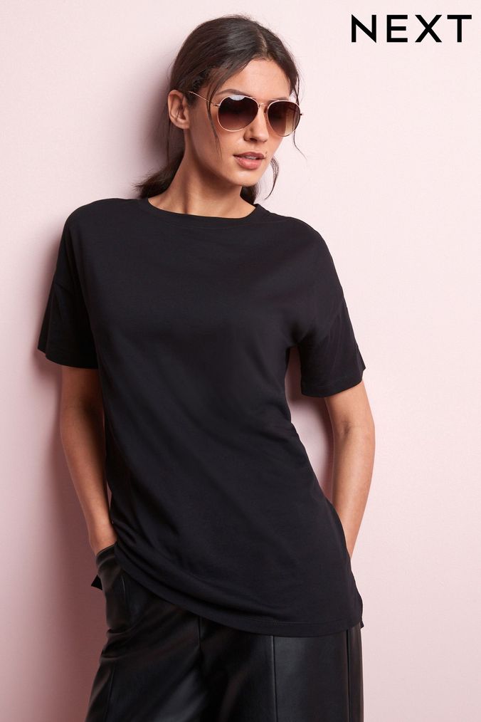 Black Oversized T-Shirt (C94821) | £11