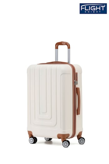 Flight Knight Medium Hardcase Lightweight Check In Suitcase With 4 Wheels (C94913) | £60