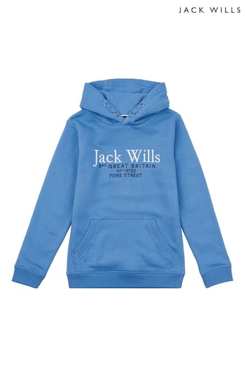 Jack Wills Blue Script Hoodie (C94919) | £40 - £54