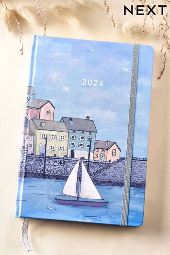 Blue Seaside 2024 A5 Diary (C95019) | £6
