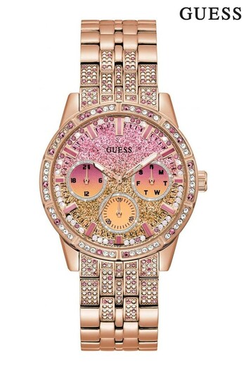 Guess Ladies Pink Cascade Night Life Watch (C95027) | £249