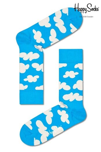Happy Socks Blue Cloudy Socks (C95136) | £12