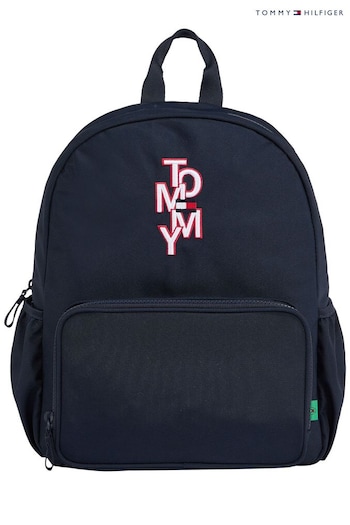 Tommy Hilfiger Blue Logo Backpack (C95167) | £37