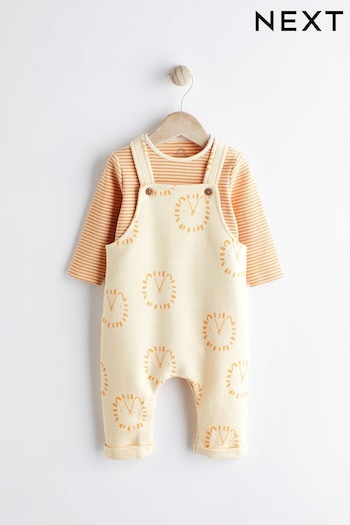 Neutral Lion Baby Jersey Dungarees And Bodysuit Set (0mths-2yrs) (C95616) | £17 - £19