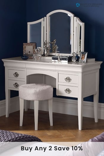 Bentley Designs White Chantilly Dressing Table (C95676) | £800