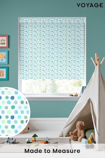 Voyage Lagoon Blue Dotty Made To Measure Roller Blind (C95685) | £66