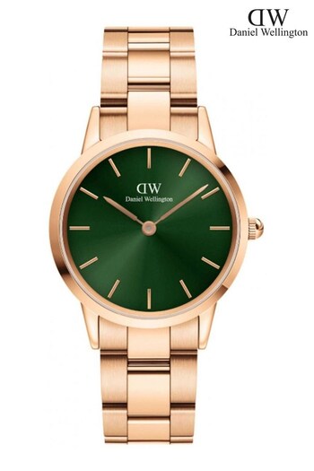 Daniel Wellington Ladies Green Iconic Link Emerald Watch (C95725) | £189