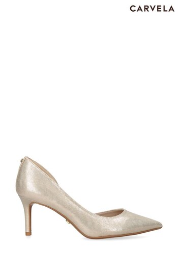 Carvela Gold Sienna Court Shoes (C95790) | £119